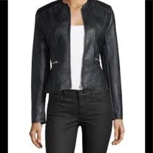 Romeo & Juliet Faux Leather Peplum Jacket - NWOT
